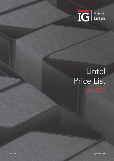 ig lintels|ig lintel price list 2022.